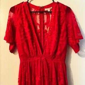Honey Punch Lace Romper